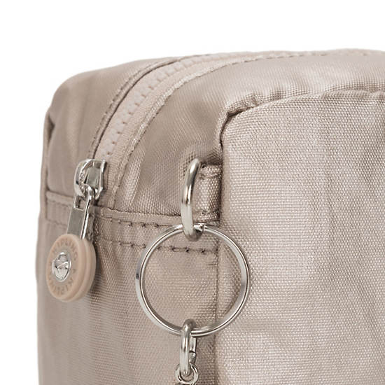 Kipling Gleam Metallic Pouch Väska Beige | SE 1083UZ